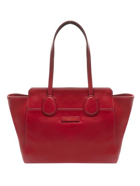 THE BRIDGE ELETTRA Leather shopping bag berry abb. gold - Women’s Bags