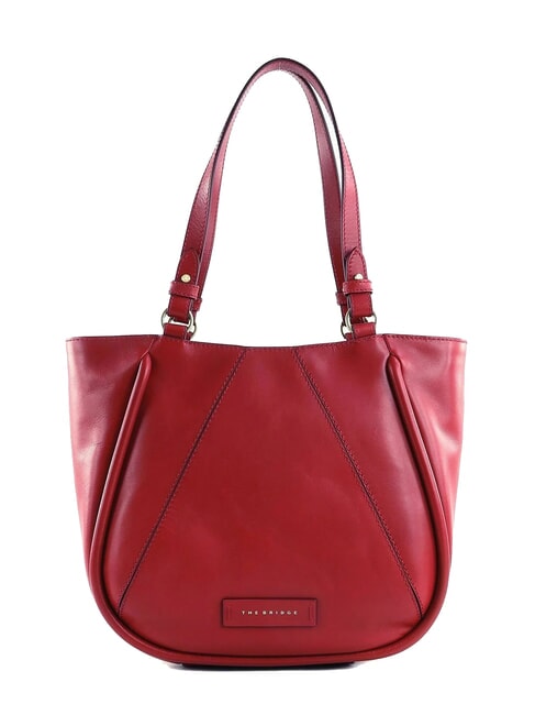 THE BRIDGE BRIGIDA  Leather shopper berry abb. gold - Women’s Bags