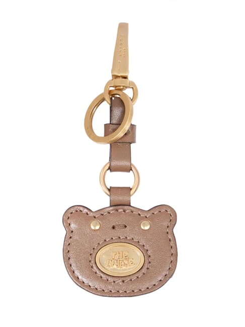 THE BRIDGE DUCCIO Leather charm keychain oyster abb. gold - Key holders
