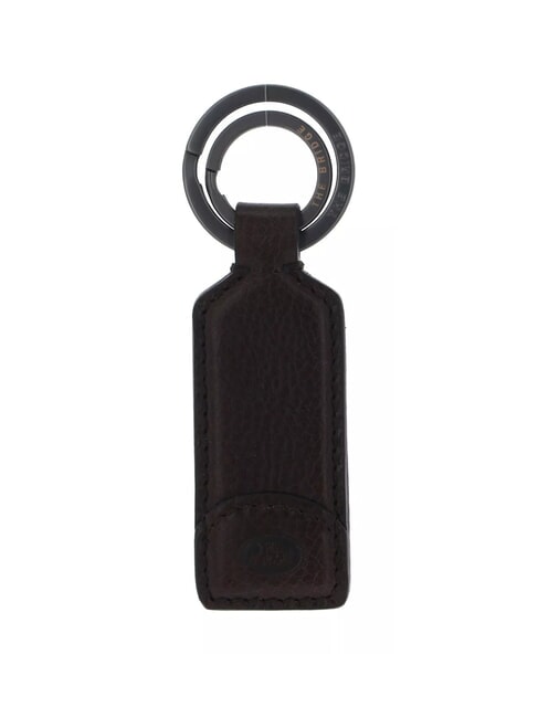 THE BRIDGE DUCCIO Leather charm keychain sweet chestnut ruthenium dk - Key holders