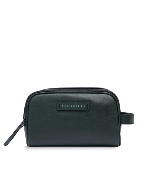 THE BRIDGE FILIPPO Leather beauty case malachite/rut. dark - Beauty Case