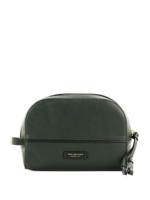 THE BRIDGE DOMITILLA Leather beauty case gold colored malachite - Beauty Case