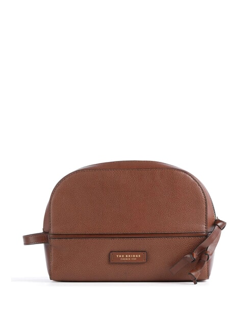 THE BRIDGE DOMITILLA Leather beauty case BROWN - Beauty Case