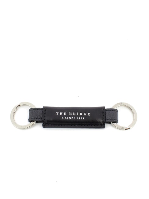 THE BRIDGE JAZZ Leather charm keychain anthracite palladium - Key holders