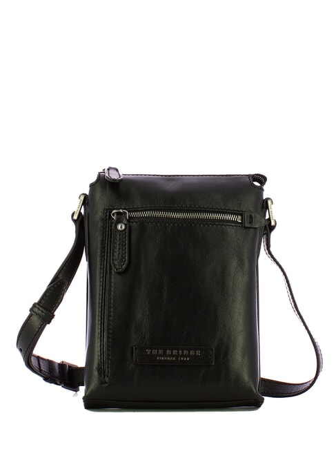 THE BRIDGE KALLIO Leather bag black / dark matte ruthenium - Over-the-shoulder Bags for Men
