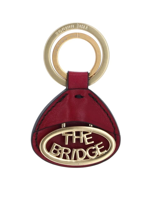 THE BRIDGE DUCCIO Leather charm keychain berry abb. gold - Key holders