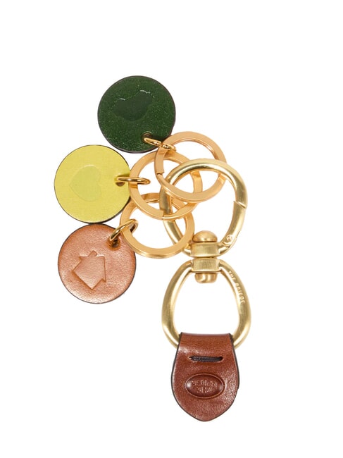 THE BRIDGE DUCCIO Leather charm keychain multicolored - Key holders