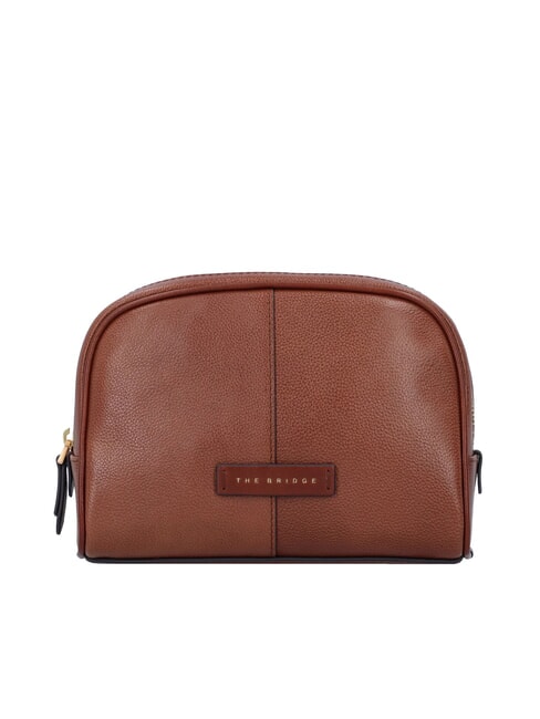 THE BRIDGE ELISABETTA Medium leather beauty BROWN - Beauty Case