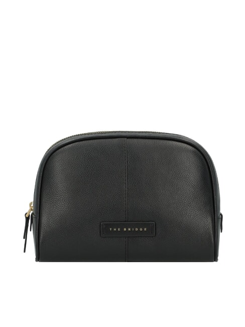 THE BRIDGE ELISABETTA Medium leather beauty Black Gold - Beauty Case