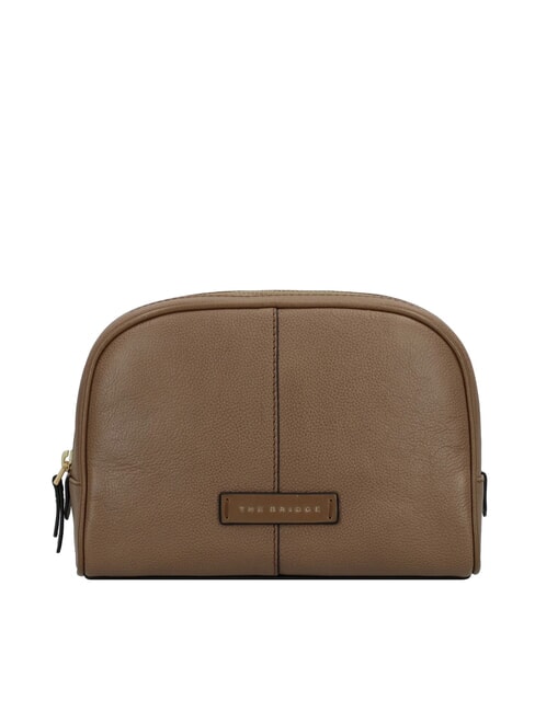THE BRIDGE ELISABETTA Medium leather beauty oyster abb. gold - Beauty Case