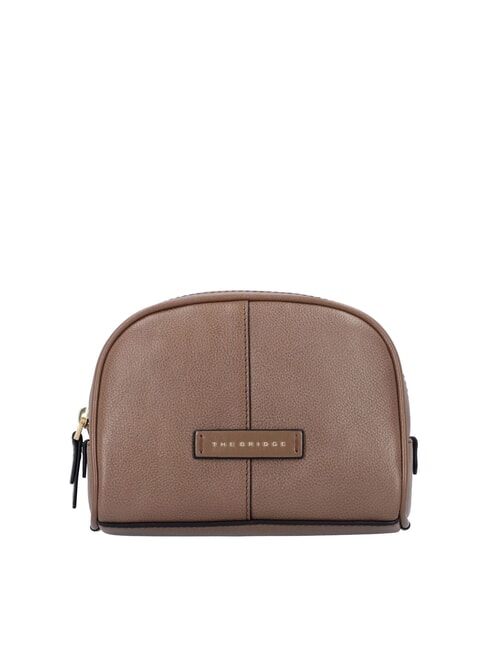 THE BRIDGE ELISABETTA Small leather beauty oyster abb. gold - Beauty Case