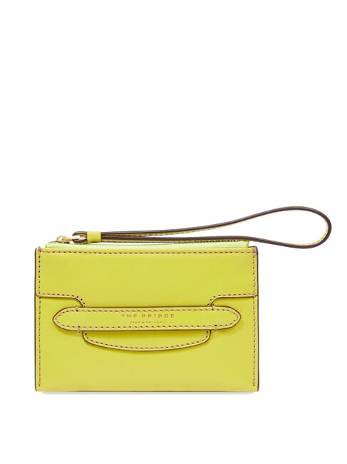 THE BRIDGE LUCREZIA  Leather pouch lime with gold - Women’s Bags