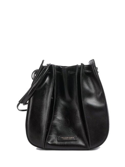 THE BRIDGE CAMILLA  Leather bucket Black Gold - Women’s Bags