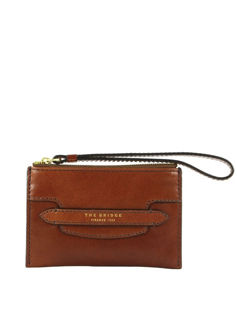 THE BRIDGE LUCREZIA  Leather pouch BROWN - Women’s Bags