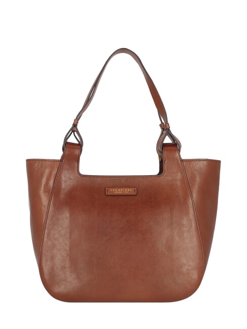 THE BRIDGE LUCIA Leather shopping bag BROWN - Women’s Bags