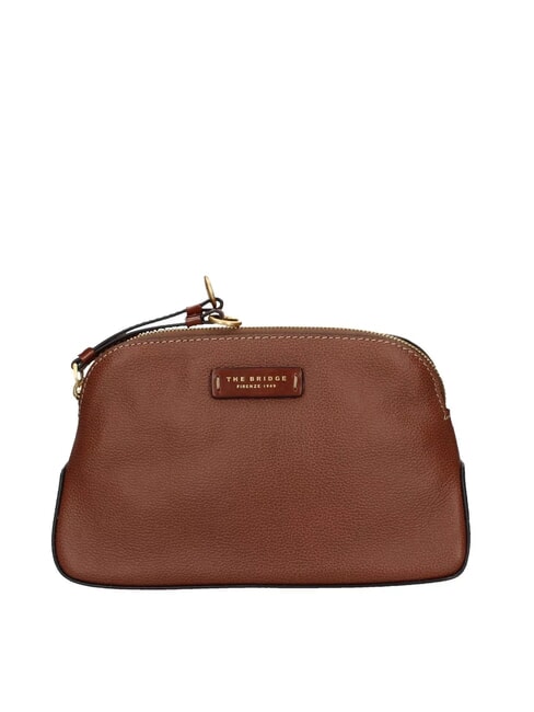 THE BRIDGE CARLOTTA Leather beauty case BROWN - Beauty Case