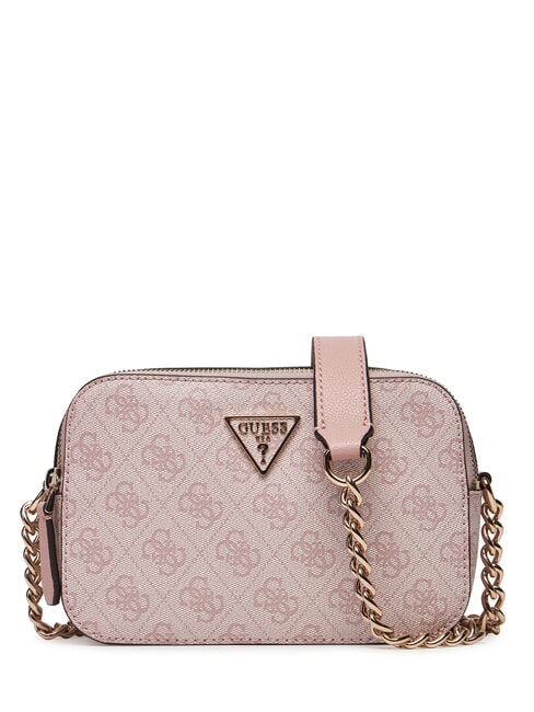 GUESS NOELLE Camera case shoulder bag orchid logo - Women’s Bags