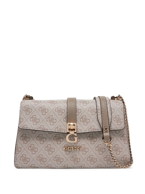 GUESS ZAMIRA  Shoulder bag / crossbody bag dark taupe logo - Women’s Bags