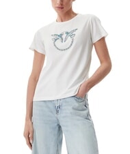 PINKO QUENTIN T-shirt with jewel application - T-shirt