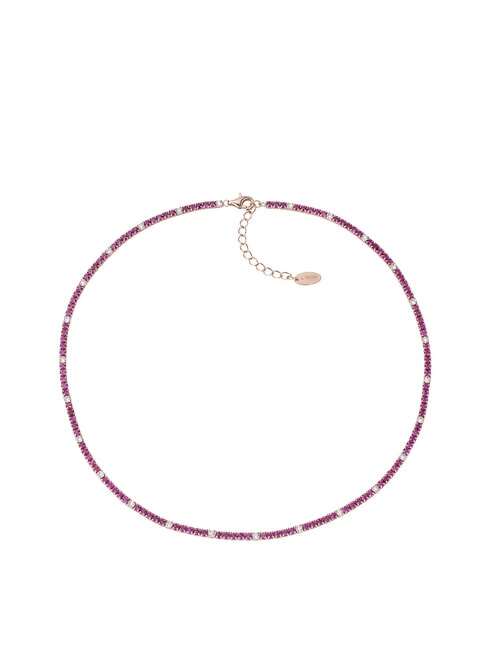 AMEN TENNIS MANIA Choker necklace with zirconia rose - Necklaces