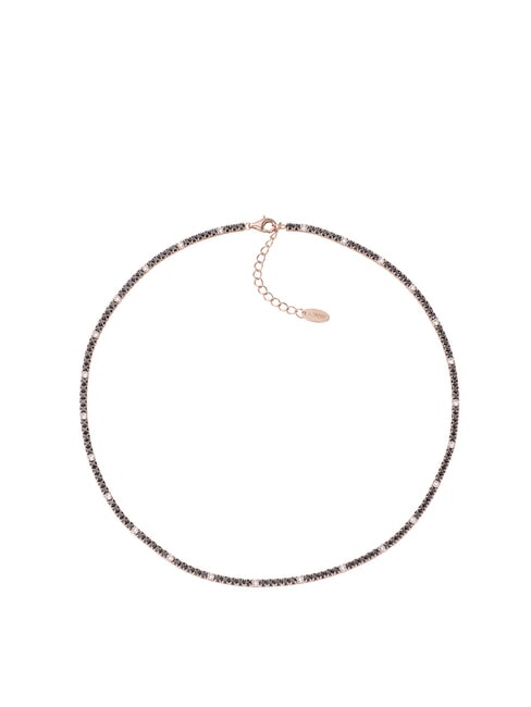 AMEN TENNIS MANIA Choker necklace with zirconia rose - Necklaces