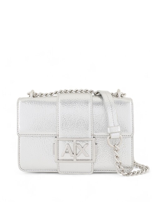 ARMANI EXCHANGE JODIE METALLIC  Mini Shoulder Bag / Crossbody Bag silver - Women’s Bags