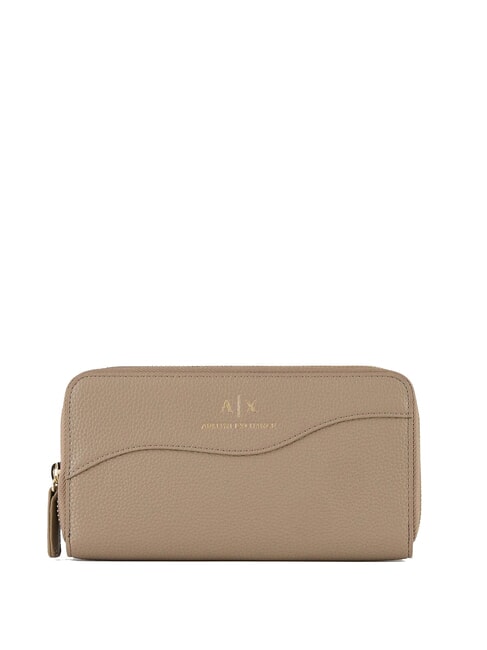 ARMANI EXCHANGE A|X Large zip around wallet whiskey - Women’s Wallets