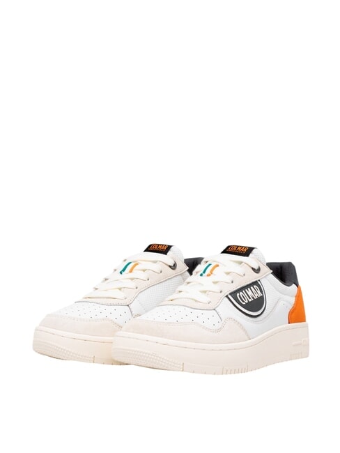 COLMAR AUSTIN MASTER Sneakers white/black/orange - Men’s shoes