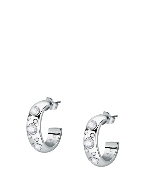MORELLATO POETICA Steel earrings with crystals SILVER - Earrings