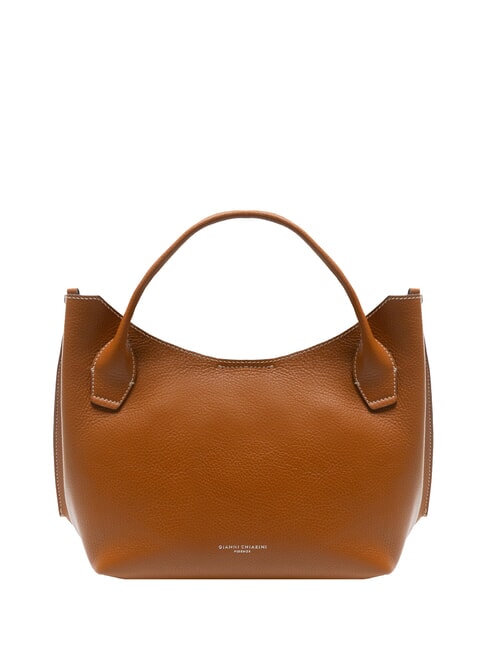 GIANNI CHIARINI FIAMMA Leather shoulder bag with shoulder strap caramel - Women’s Bags