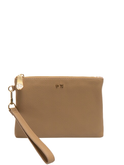 V73 VIVIENNE Flat clutch bag with cuff beige - Women’s Bags