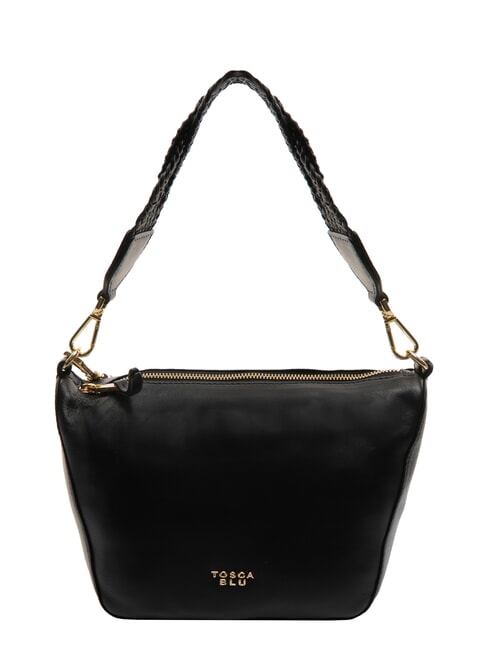 TOSCA BLU BEATRICE Leather bag with braided handle Black - Women’s Bags