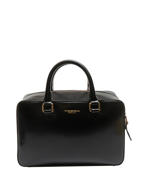 TOSCA BLU KORA Leather satchel bag with shoulder strap Black - Women’s Bags