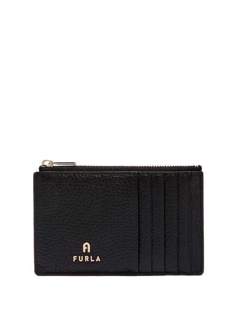 FURLA CAMELIA Flat leather wallet Black - Women’s Wallets