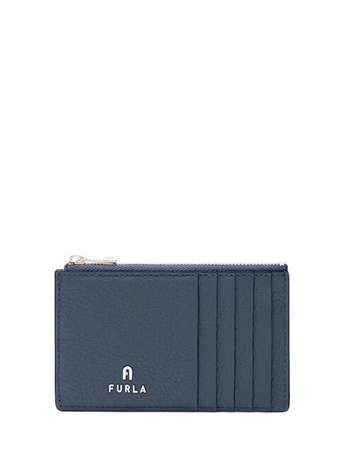 FURLA CAMELIA Flat leather wallet denim - Women’s Wallets
