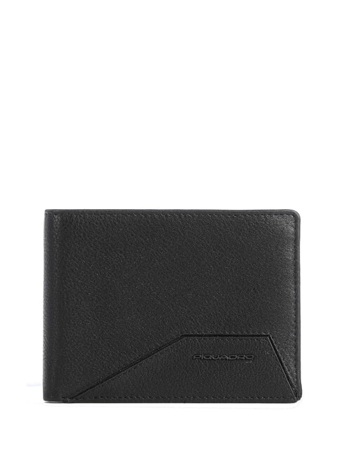 PIQUADRO RHINO  Leather wallet Black - Men’s Wallets