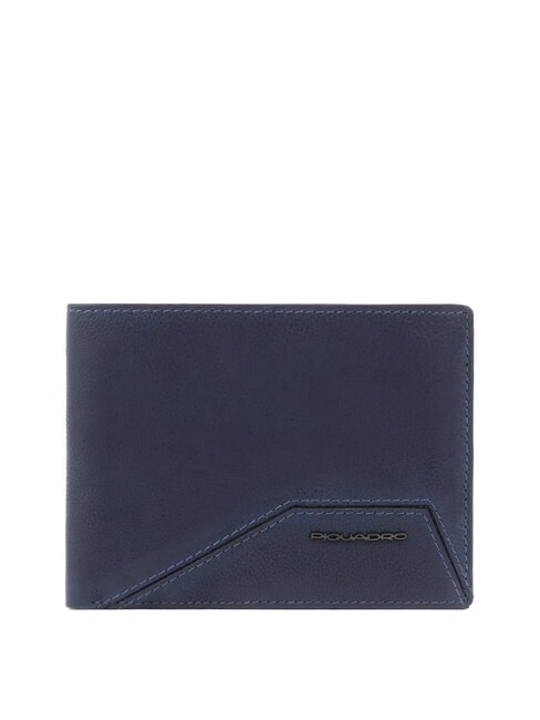 PIQUADRO RHINO  Leather wallet blue - Men’s Wallets