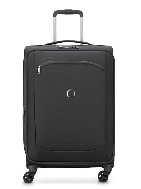 DELSEY MONTMARTRE AIR 2.0 Medium trolley, expandable Black - Semi-rigid Trolley Cases