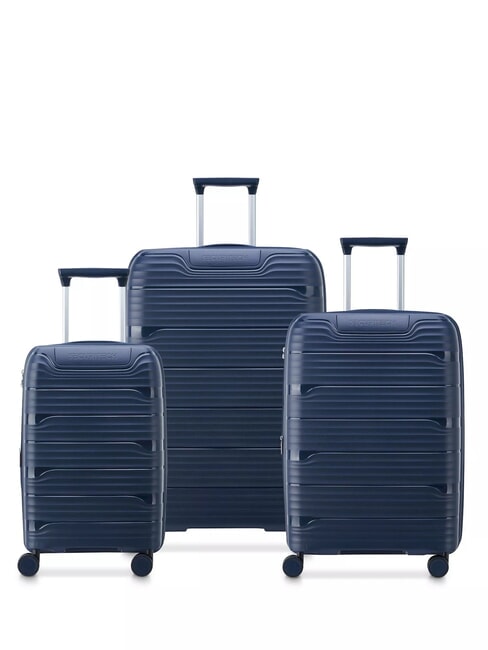 DELSEY SECURITECH DUNE Set of 3 trolleys: cabin, medium, large, exp blue - Trolley Set