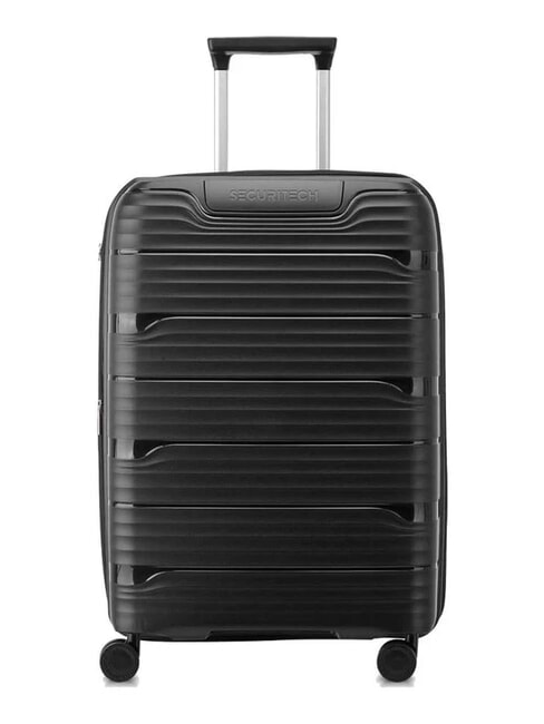 DELSEY SECURITECH DUNE Medium Expandable Trolley Black - Rigid Trolley Cases
