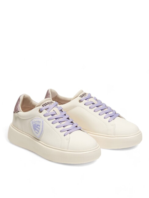 BLAUER VENUS Sneakers with glitter insert cream - Women’s shoes
