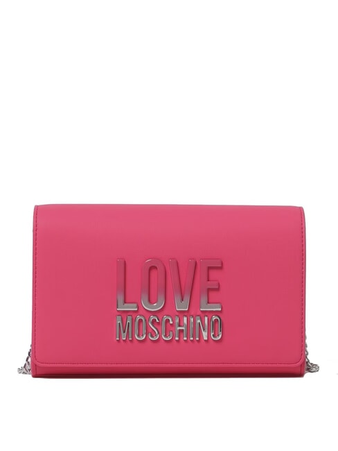 LOVE MOSCHINO CHAIN Lettering Shoulder bag fuchsia - Women’s Bags
