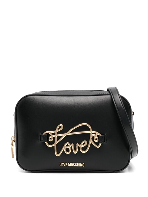 LOVE MOSCHINO CURSIVE LOGO Mini Shoulder Bag Black - Women’s Bags