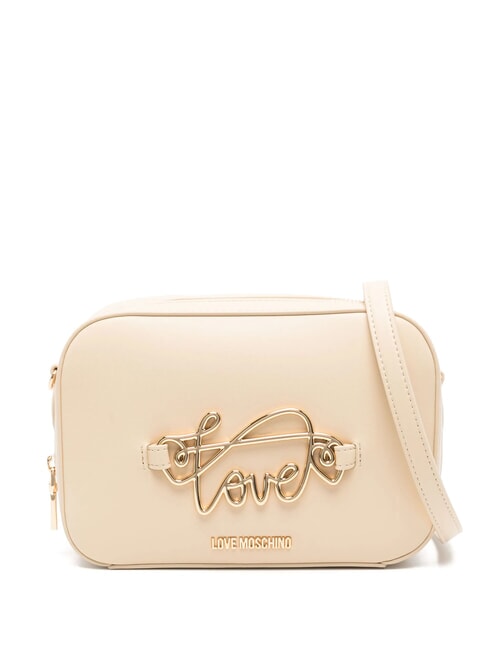 LOVE MOSCHINO CURSIVE LOGO Mini Shoulder Bag beige - Women’s Bags