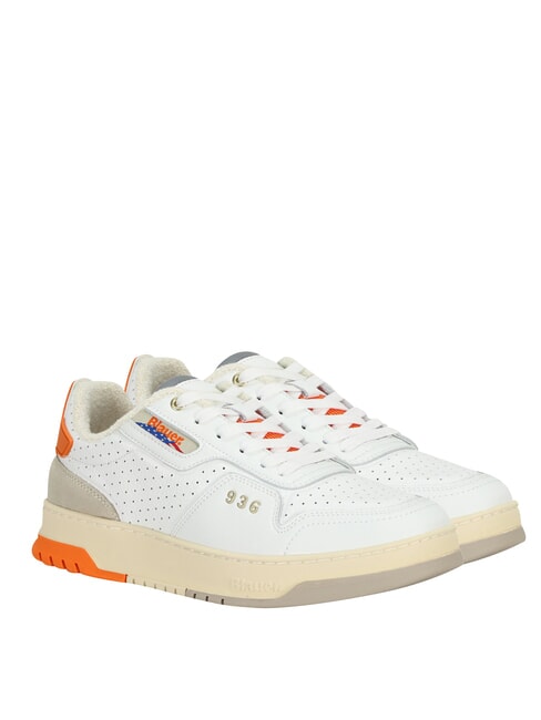 BLAUER HARPER Sneakers white/orange - Men’s shoes