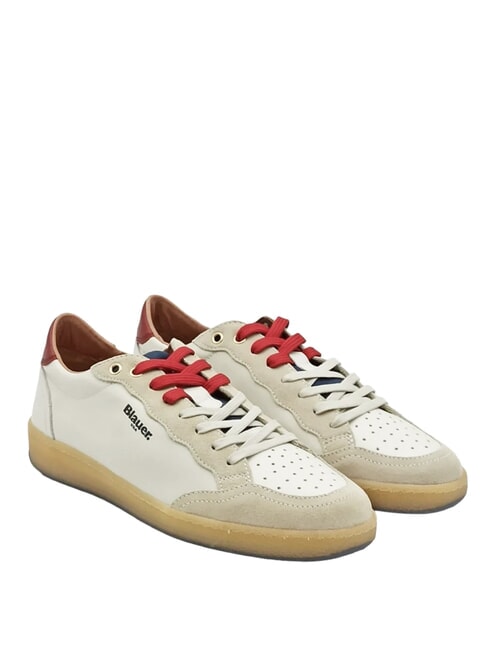 BLAUER MURRAY Sneakers white/red/navy - Men’s shoes