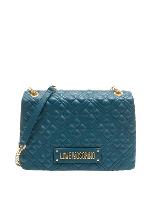 LOVE MOSCHINO QUILTED Convertible Shoulder/cross body bag emerald - Women’s Bags