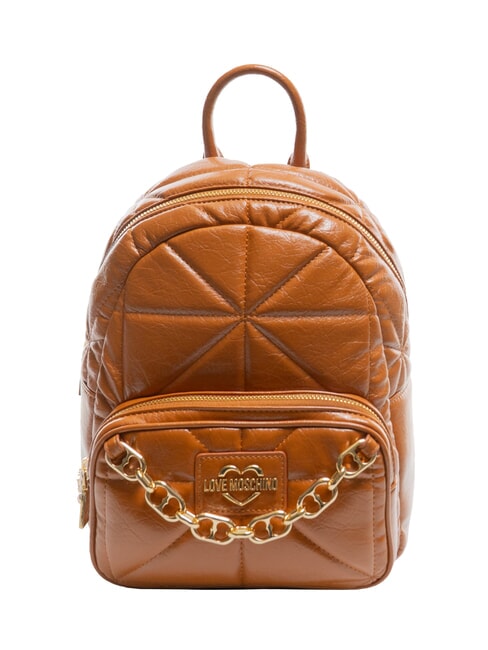 LOVE MOSCHINO GOLD CHAIN Backpack walnuts - Women’s Bags