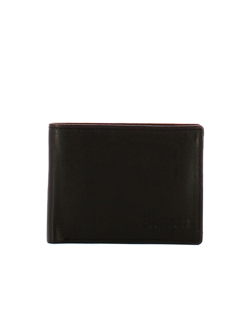 BLAUER FIRSTCLASS Leather wallet with cc BLACK - Men’s Wallets