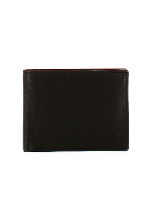BLAUER FIRSTCLASS Leather wallet with coin purse BLACK - Men’s Wallets